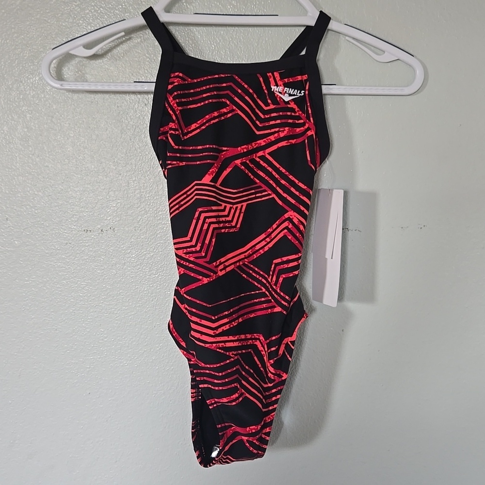 Tyr | NWT The Finals Maize Butterfly Back Red One Piece Size 24